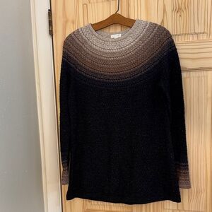 J. Jill Ombre Black and Brown Women's Sweater